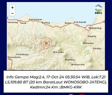 Gempa di sekitar wonosobo