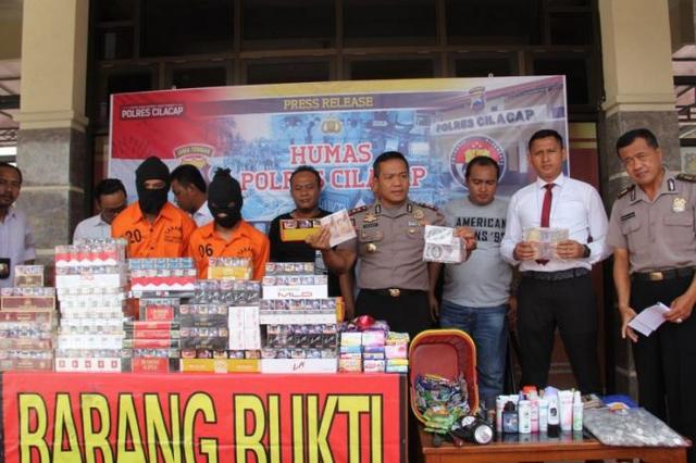 Polres Cilacap Tangkap Sindikat Pencuri