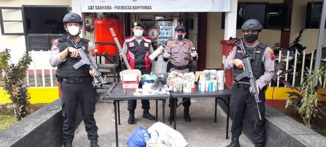 mercon, banyumas, satuan sabhara polresta banyumas, serayunews, serayu news, berita terkini, berita hari ini