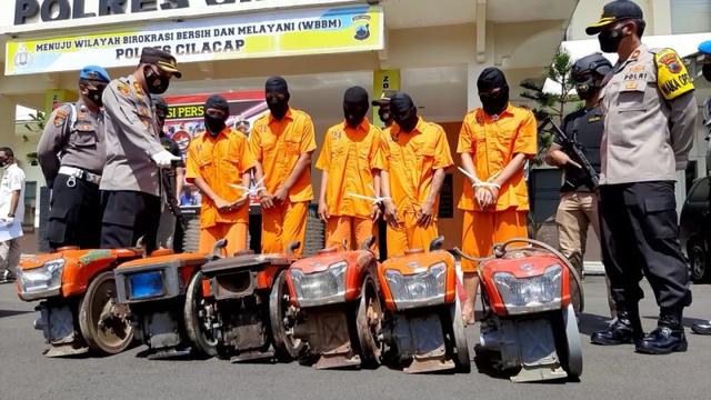 tindak kejahatan di hari idul fitri, pencurian mesintraktor, serayunews, serayu news, berita terkini, berita hari ini