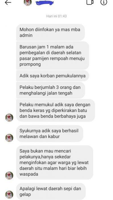 pembegalan purwokerto banyumas, serayunews, serayu news, berita terkini, berita hari ini