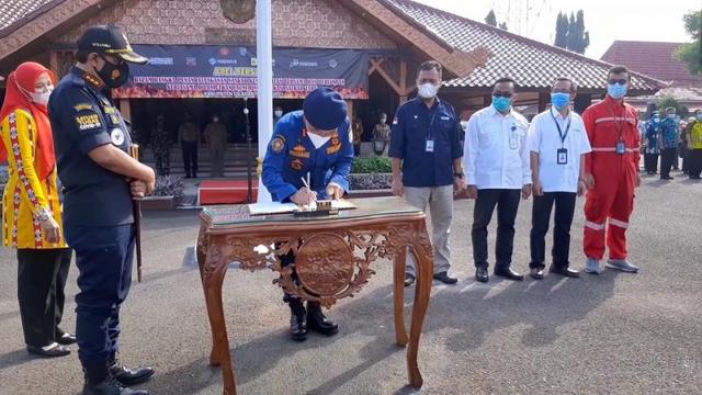 aplikasi satkar taru cilacap, lauching aplikasi satkar taru cilacap, pemadam kebakaran cilacap, serayunews, serayu news, berita terkini, berita hari ini