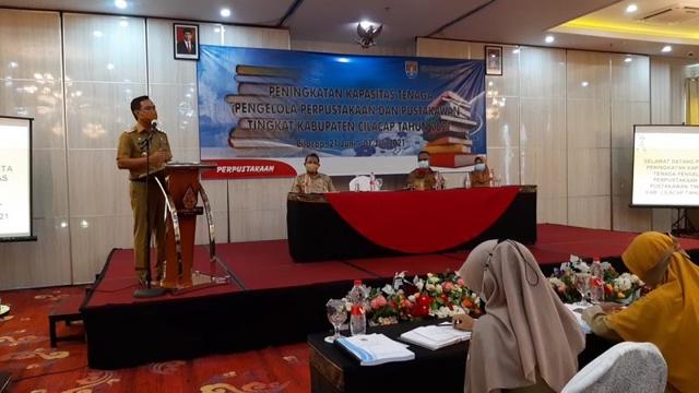 bimtek pustakawan desa cilacap, peningkatan mutu pustakawan desa, serayunews, serayu news, berita terkini, berita hari ini