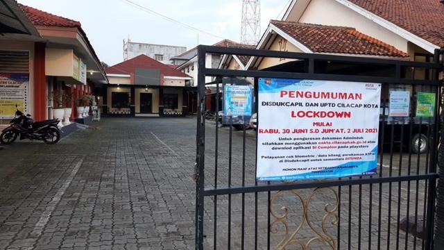 disdukcapil cilacap lockdown, serayunews, serayu news, berita terkini, berit hari ini