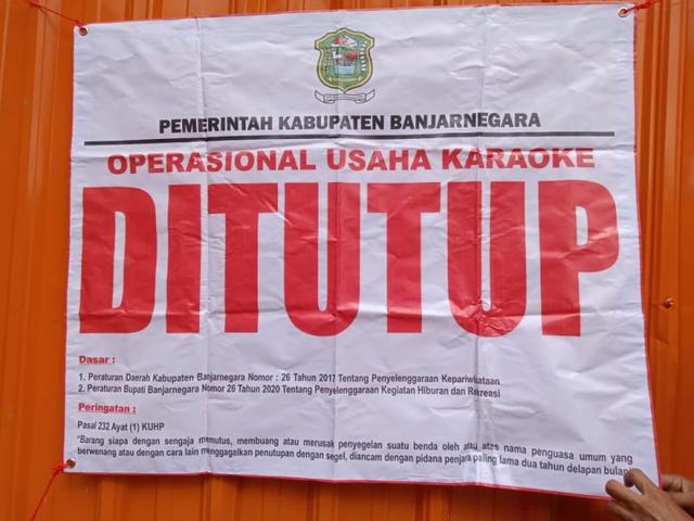 penutupan tempat karaoke, ppkm darurat, ppkm darurat jawa bali, karaoke, berita terkini,berita hari ini, serayunews, serayu news, banjarnegara, pelanggaran prokes