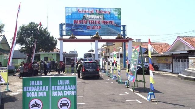 simulasi pembukaan wisata cilacap, teluk penyu cilacap, berita terkini, berita hari ini