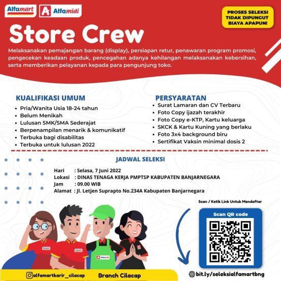 lowongan kerja alfamart banajrnegara