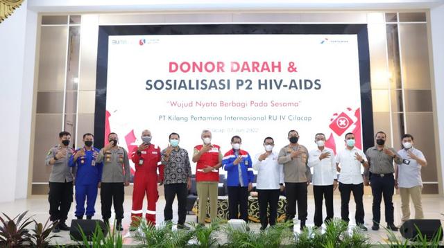 kegiatan donor darah oleh pt kilang pertamina cilacap