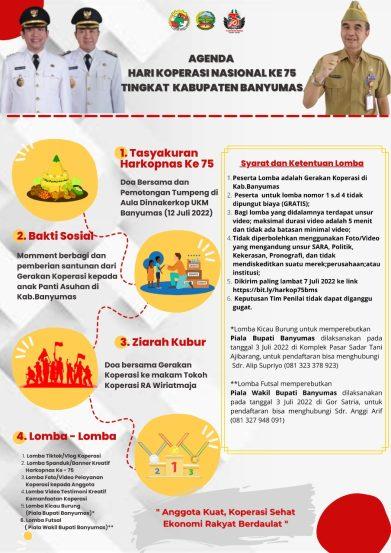 Harkopnas, Dinnakerkop UKM Banyumas Gelar Berbagai Perlombaan