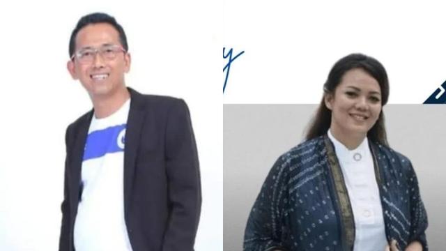 Presiden PSCS Cilacap, Bambang Tujiatno (kiri) dan CEO PSCS Cilacap Fanny Irawatie (kanan)