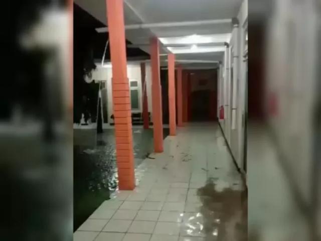 Kondisi banjir di rsud Cilacap