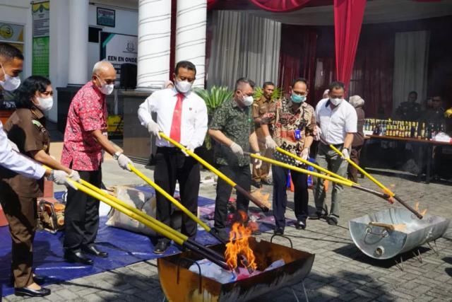 Pemusnahan Barang Bukti