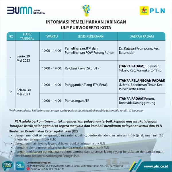 Jadwal pemadaman