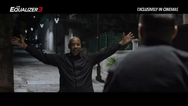 Gambar trailer film The Equalizer 3, ilustrasi jadwal film bioskop di Purbalingga hari ini.