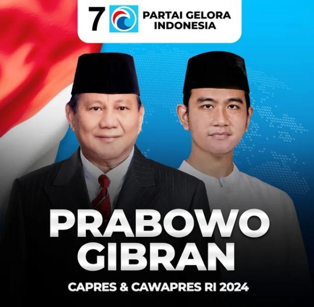Prabowo-Gibran daftar