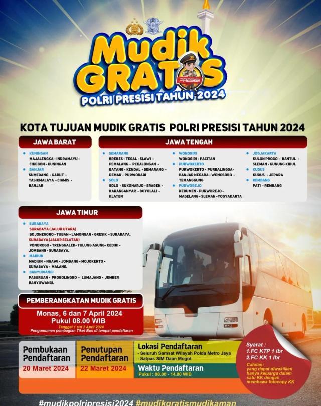 Mudik gratis polri