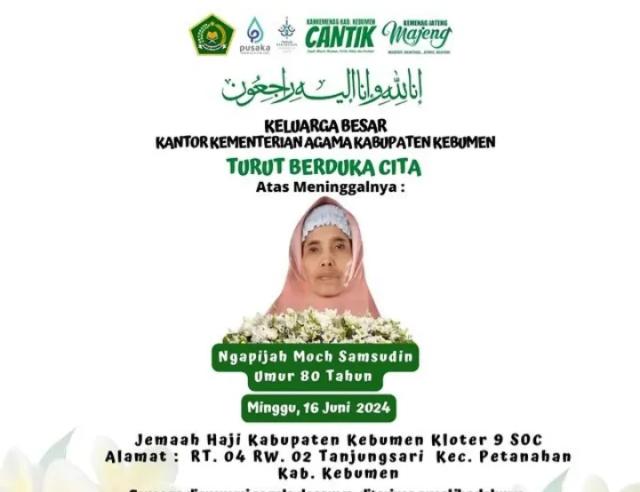 Jemaah haji asal Kebumen