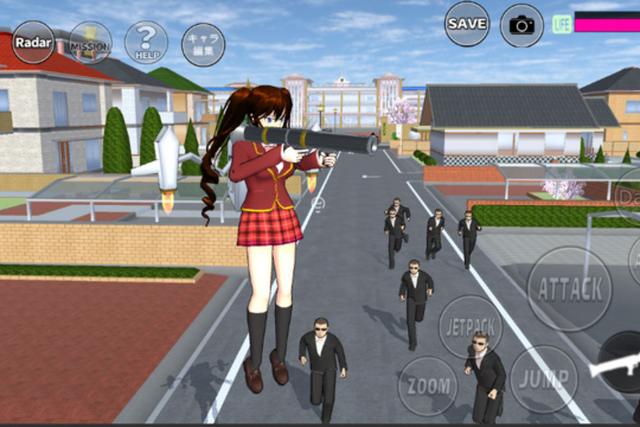 Lokasi rumah Kyubi di Sakura School Simulator