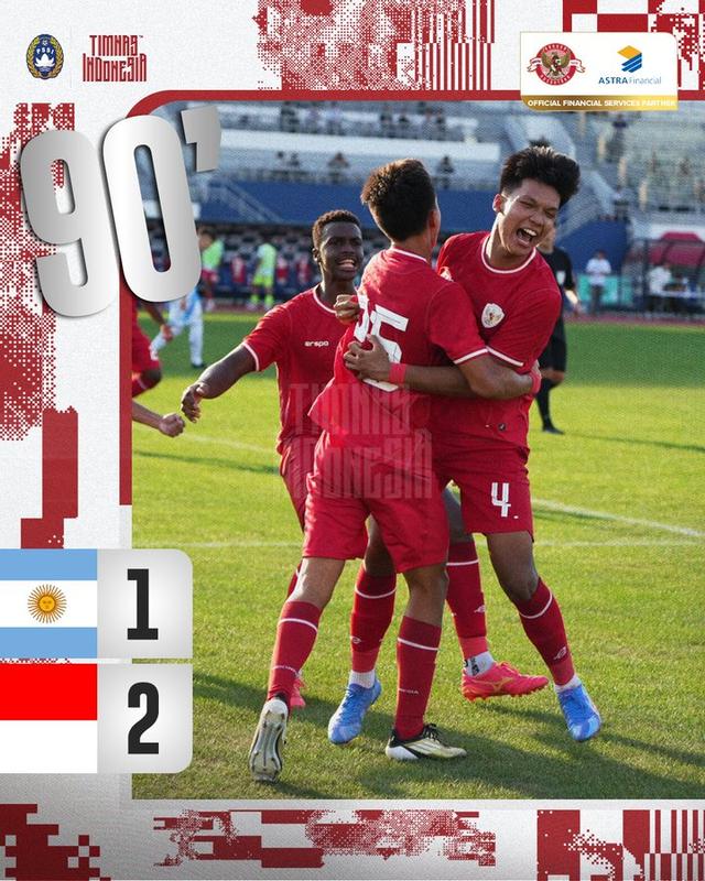 Indonesia Kalahkan Argentina