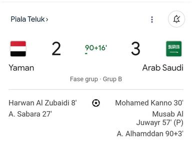 Yaman vs Arab Saudi