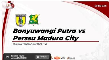 Banyuwangi Putra vs Perssu