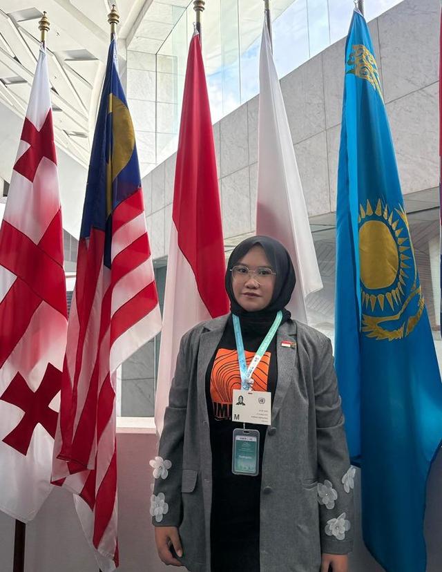Andhieny Nisrina Putri, mahasiswa Hubungan Internasional, Universitas Diponegoro Semarang, mewakili delegasi Indonesia dalam AYC 2025 yang diselenggarakan di Kuala Lumpur, Malaysia. (Dok Andhieny).