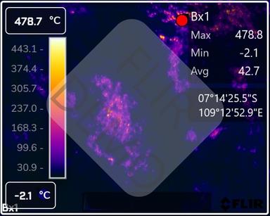 suhu kawah gunung slamet