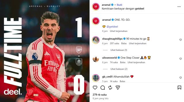 Arsenal menang