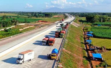 Ilustrasi jalan tol Cilacap Jogja yang segera dibangun.
