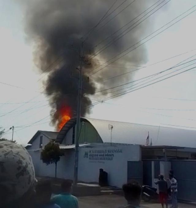 Pt Karyabhakti Manunggal, kebakaran pabrik kayu Purbalingga, pabrik kayu Purbalingga terbakar