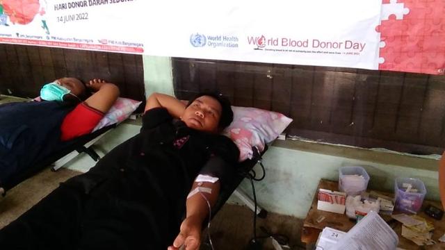 Aksi donor darah di PKU Muhammadiyah Merden Banjarnegara
