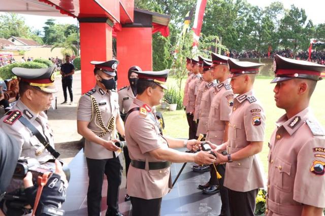 Kapolda Jateng Lantik 612 Bintara Polisi Baru di SPN Purwokerto