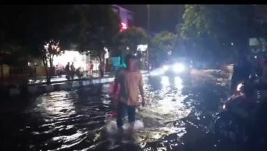 Kondisi banjir di Cilacap