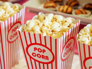 Gambar pop corn, ilustrasi jadwal nonton bioskop di Purwokerto hari ini.