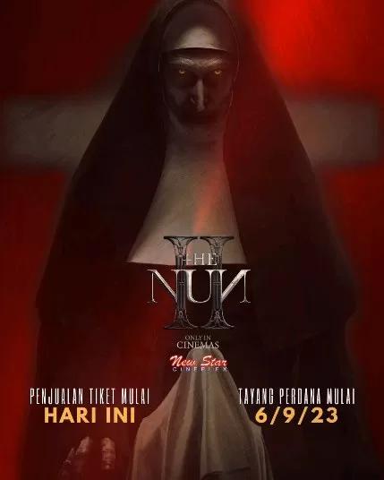 Poster film The Nun 2 yang akan tayang di bioskop di Purbalingga.