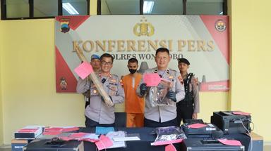 Warga Banjarnegara Bobol SD Negeri di Wonosobo! Modus Pura-Pura Jadi Pembeli Genteng, Dibongkar Polisi. (Foto : Humas Polres Wonosobo)